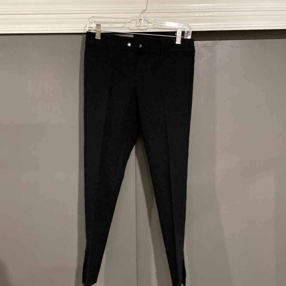New York and Company stretch black pants zip ankle
